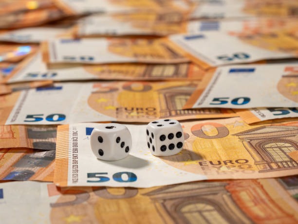 Live dealer casino table with multiple camera angles